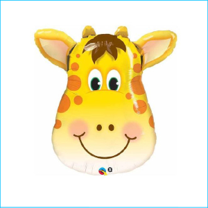 Foil Safari Giraffe Head 81cm