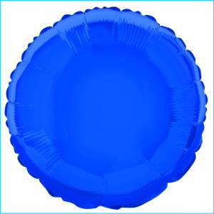 Foil 45cm Circle Metallic Dark Blue