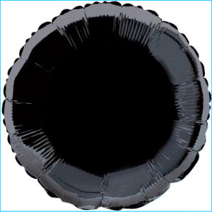 Foil 45cm Circle Metallic Black