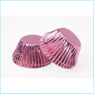 Patty Pan Standard Pink Foil Pk 25