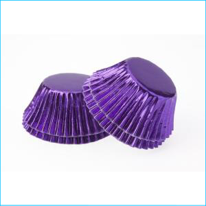 Patty Pan Standard Purple Foil Pk 25