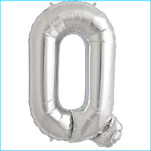 Airfill Letter Q Silver 35.5cm A