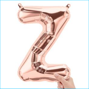 Airfill Letter Z Rose Gold 34cm N