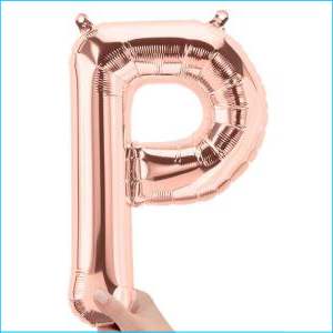 Airfill Letter P Rose Fold 34cm N