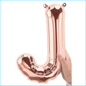 Airfill Letter J Rose Gold 34cm N