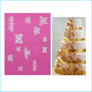 Cake Lace Mat Beautiful Butterflies