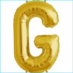 Airfill Letter G Gold 35.5cm A