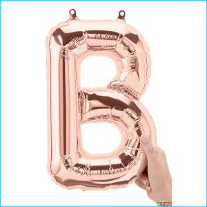 Airfill Letter B Rose Gold 34cm N