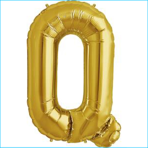 Airfill Letter Q Gold 35.5cm A