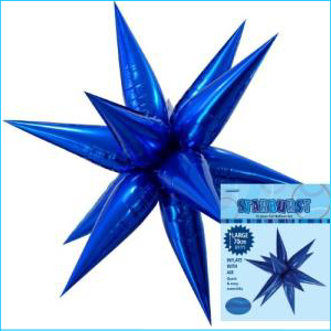 Foil Airfill Starburst Blue 70cm