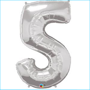 Foil Balloon 35cm Silver 5