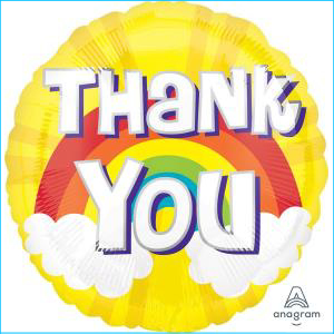 Foil Thank Your Rainbow 45cm