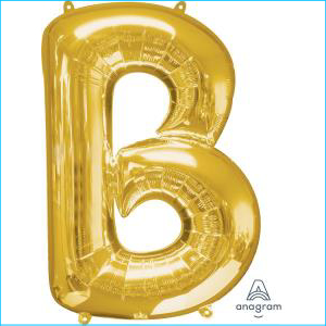 Foil 86cm Gold Letter B