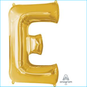 Foil 86cm Gold Letter E