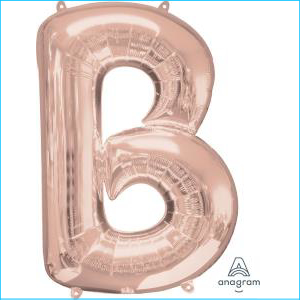 Foil 86cm Rose Gold Letter B