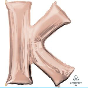 Foil 86cm Rose Gold Letter K