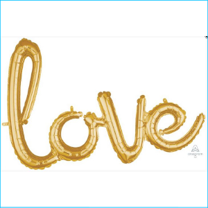 Airfill Phrase Love Gold 78cm