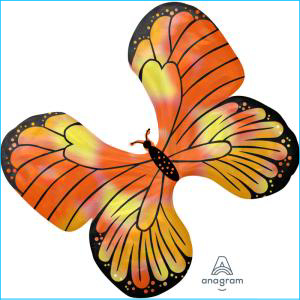 Foil Butterfly Orange & Yellow 76cm