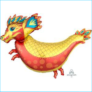 Foil Dragon Firey 96cm