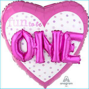 Foil 1st Birthday Fun to Be One 91cm
