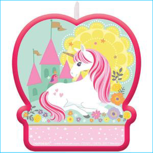 Magical Unicorn Birthday Candle