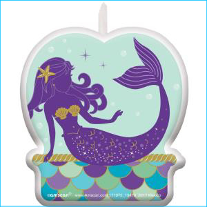 Mermaid Wishes Birthday Candle