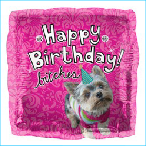 Foil 45cm Happy Birthday Bitches