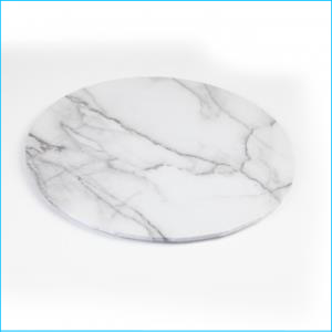 Cake Board Printed Marble White 14"