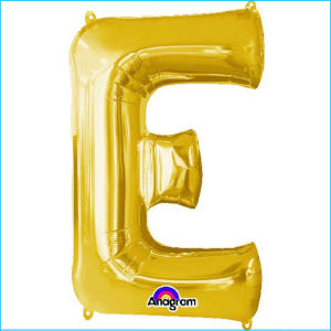 Airfill Letter E Gold Foil 40cm