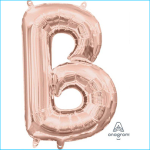 Airfill Letter B Rose Gold Foil 40cm