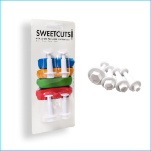 Plunger Cutter Hexagon Set of 4