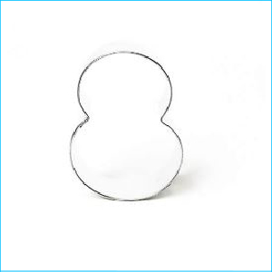Cookie Cutter Number 8 3"