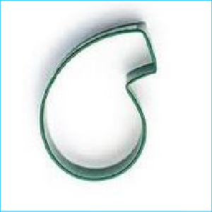 Cookie Cutter Number 6 3" Green