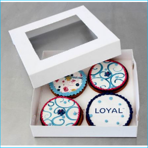 Cookie Box 6" x 6" x 1"