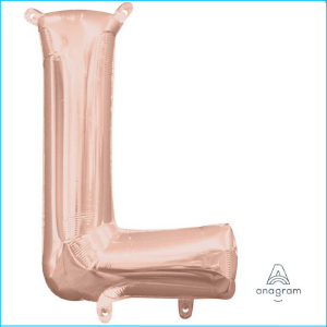 Airfill Letter L Rose Gold Foil 40cm