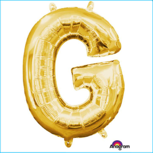 Airfill Letter G Gold Foil 40cm