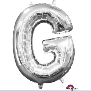 Airfill Letter G Silver Foil 40cm