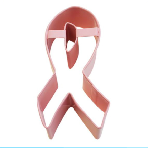 Cookie Cutter Pink Ribbon 3.75" Pink