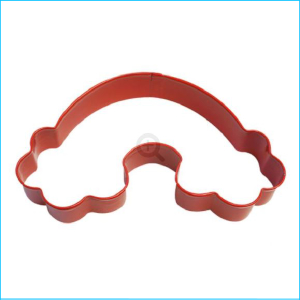 Cookie Cutter Rainbow Cloud 4.75" Red