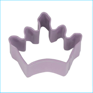 Mini Cookie Cutter Crown 1.75" Purple