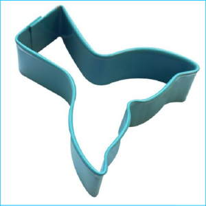 Mini Cookie Cutter Mermaid Tail 1.5" Blu