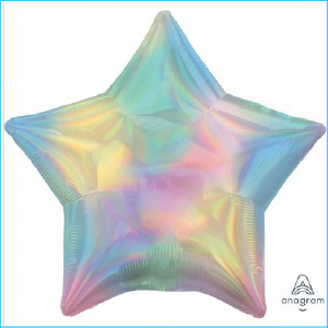 Foil 45cm Star Metallic Multi Iridescent