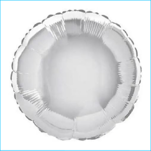 Foil 45cm Circle Metallic Silver