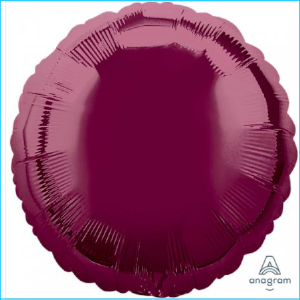 Foil 45cm Circle Matte Berry