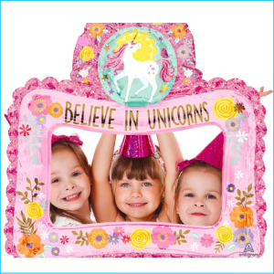 Foil Airfill Frame Unicorn 68cm