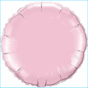 Foil 45cm Circle Metallic Light Pink