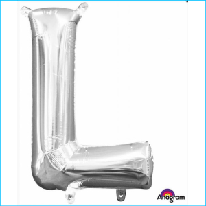 Airfill Letter L Silver Foil 40cm