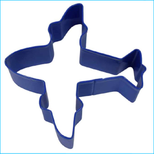 Cookie Cutter Aeroplane 4" Dark Blue