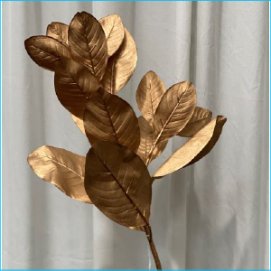 Stem Magnolia Leaf Bronze 67cm