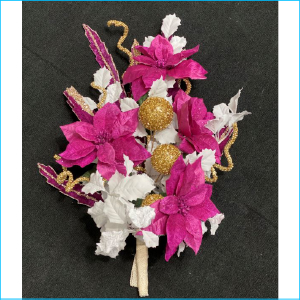 Door Hanger Gold, White & Purple